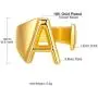Gold Bold Initial Letter Open Ring for Teen Girls Adjustable Women Statement Rings Party Women’s Signet Ring Gold Plated Open Alphabet Rings|Letter A to Z Gold Bold Initial Letter Open Ring for Teen Girls Adjustable Women Statement Rings Party Women’s Signet Ring Gold Plated Open Alphabet Rings|Letter A to Z