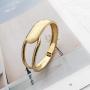 ORTOPEDIA Womens Fashion Bracelet Minimalist Style Wide Alloy Gold Plated Bangle Warp Cuffs Jewelry