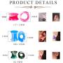 Hanpabum 30PCS Ear Gauges Stretching Kit Thin Soft Silicone Plugs Ear Skin Flexible Flesh Tunnel Expander Gauge 0G 00G 1/2''