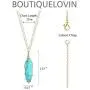 BOUTIQUELOVIN Hexagonal Natural Quartz Stone Pendant Healing Crystal Full Wire Wrap Gemstone Necklace for Women BOUTIQUELOVIN Hexagonal Natural Quartz Stone Pendant Healing Crystal Full Wire Wrap Gemstone Necklace for Women