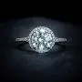 HAFEEZ CENTER 14K Solid Gold 2ct Round Brilliant Cut DEF Color Petite Moissanite Engagement Ring HAFEEZ CENTER 14K Solid Gold 2ct Round Brilliant Cut DEF Color Petite Moissanite Engagement Ring
