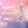 Caperci Sterling Silver Diamond Accent Layered Infinity Pendant Necklace - Best Christmas Jewelry Gifts for Women