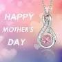 Caperci Sterling Silver Diamond Accent Layered Infinity Pendant Necklace - Best Christmas Jewelry Gifts for Women