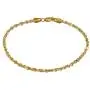 Pori Jewelers 10K Solid Gold 2.5mm Diamond Cut Rope Chain Bracelet or Anklet for Women - Lobster Clasp Pori Jewelers 10K Solid Gold 2.5mm Diamond Cut Rope Chain Bracelet or Anklet for Women - Lobster Clasp