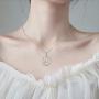 Sister Necklace S925 Sterling Silver Moon Star Pendant Necklace Friendship Best Friends Jewelry Gifts for Women
