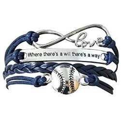 Infinity Collection Baseball Mom Bracelet- Baseball Jewelry for Moms for Baseball Moms
