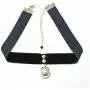 HUSUP Cosplay Gothic Silvery Cat Bell Velvet Ribbon Necklace Choker HUSUP Cosplay Gothic Silvery Cat Bell Velvet Ribbon Necklace Choker