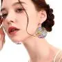 ZRosse 2 Pairs Bohemia Ethnic Colorful Hollow Round Leaf Dangle Drop Earrings Boho Fashion Psychedelic Colorful Hollow Ethnic Jewelry for Women and Girls ZRosse 2 Pairs Bohemia Ethnic Colorful Hollow Round Leaf Dangle Drop Earrings Boho Fashion Psychedelic Colorful Hollow Ethnic Jewelry for Women and Girls