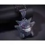 Starryinter Hip Hop Bubble Bling Iced-Out Blue Or Purple Gengar Pendant Necklace 24-inch Rope Chain Starryinter Hip Hop Bubble Bling Iced-Out Blue Or Purple Gengar Pendant Necklace 24-inch Rope Chain