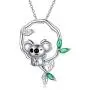 Koala Bear Necklace 925 Sterling Silver Cute Animal Pendant Women Mom Birthday Animal Lovers Jewelry Gift Koala Bear Necklace 925 Sterling Silver Cute Animal Pendant Women Mom Birthday Animal Lovers Jewelry Gift