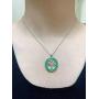 DMOMSA Elegant gem Green Tree of Life Pendant Lucky Necklace Charm Jewelry Suitable for Womens Birthday Gifts, Valentines Day, Mothers Day