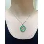 DMOMSA Elegant gem Green Tree of Life Pendant Lucky Necklace Charm Jewelry Suitable for Womens Birthday Gifts, Valentines Day, Mothers Day
