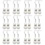 Jiyui 12 Pairs Simulated Pearl Dangle Drop Stud Earrings Set Hypoallergenic Surgical Stainless Steel Ball Studs Jewelry Pure Handmade Gift for Bridal Wedding Women Girls kids