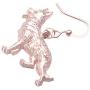 DUOWEI German Shepherd Dog Earrings Vintage Dangle Jewelry Charms Gifts | Silver Rose-gold And Gold Plated