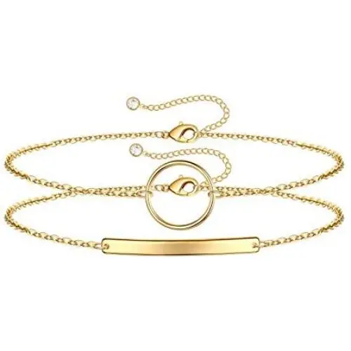 Turandoss Dainty Layered Bracelets for Women, 14K Gold Filled Adjustable Layering Bracelet Cute Evil Eye Bar Pearl Gold Layered Chain Bracelets for Women Jewelry Turandoss Dainty Layered Bracelets for Women, 14K Gold Filled Adjustable Layering Bracelet Cute Evil Eye Bar Pearl Gold Layered Chain Bracelets for Women Jewelry