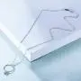CHICLOVE Aunt and Niece Gift The Love Between Aunt & Niece is Forever Sterling Silver Necklace Aunt Niece Jewelry