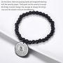 PROSTEEL Stainless Steel Serenity Prayer Bracelet Praying Hands Rosary Bead Religious Vintage Jewelry for Men/Women, fits Wrist from 5.9 to 7.9
