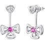 Ear Jacket Earrings for Women Sterling Silver Lucky Clover Flower Ear Cuffs Stud Leaf Earring Jewelry Christmas Birthday Gift for Her Women Girls Hypoallergenic Earrings