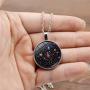Long tiantian 4Pcs Solar System Necklace Bracelet Earrings for Women Galaxy Earrings Planet Jewellery Chakra Bracelet Planet Jewelry