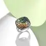 Santuzza Cushion Ring 925 Sterling Silver Green Spinel White Nano Cubic Zirconia Rings Jewelry For Women Santuzza Cushion Ring 925 Sterling Silver Green Spinel White Nano Cubic Zirconia Rings Jewelry For Women