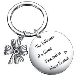 School Principal Gift, The Influence of a Great Principal is Never Erased School President Appreciation Keychain