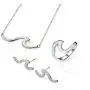 Angol 925 Sterling Silver Wave Jewelry Set, Wave Ring Necklace Earring Ocean Sea, Opal Jewelry Set with Gift Box Angol 925 Sterling Silver Wave Jewelry Set, Wave Ring Necklace Earring Ocean Sea, Opal Jewelry Set with Gift Box