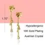 OMC Jewelry 10K Gold Plated Cherry Blossom Jewelry Set w/Earrings and Necklace OMC Jewelry 10K Gold Plated Cherry Blossom Jewelry Set w/Earrings and Necklace