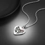 U7 Tree of Life Necklace, Customize Birthstone Jewelry for Women Men,Custom Name Family Branch Tree Pendant in Heart or Round Shape, Personalized 1-5 Names Necklace with Birth Stones,18'', Gift Packed