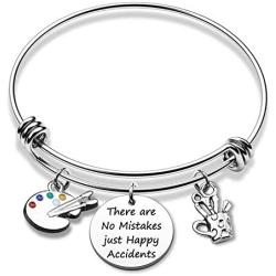 Artist Gift There are No Mistakes just Happy Accidents Bracelet Painter Gift