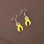 CENWA Yellow Awareness Earrings Yellow Rhinestone Ribbon Charm Cancer Awareness Jewelry Gift for Endometriosis/Bladder Cancer/Suicide Prevention/Bone Cancer CENWA Yellow Awareness Earrings Yellow Rhinestone Ribbon Charm Cancer Awareness Jewelry Gift for Endometriosis/Bladder Cancer/Suicide Prevention/Bone Cancer