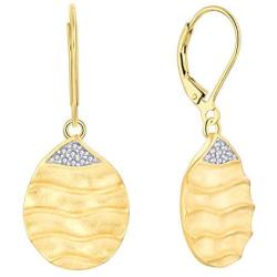 JO WISDOM 925 Sterling Silver Women Gold Drop&Dangle Earrings Flower/Leaf Leverback Earrings