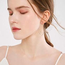 FIBO STEEL 8 Pairs Simple Drop Dangle Earrings for Women Ligthweight Long Threader Earring Curved Arrow Fashion Jewelry