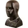 Touchstone Indian Bollywood Tribal Boho Gypsy Oxidized Jewelry Beautiful Hand Cut Motifs Designer Jewelry Necklace Set in Oxidized Silver Tone for Women.
