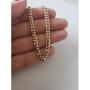 kelistom Gold Cuban Link Anklet Bracelet for Women Men, Flat Diamond Cut Curb Chain 14K Gold / 18K Gold/White Gold Plated Ankle Bracelets for Women Men 9 10 11 inches