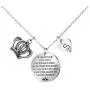 Joycuff Inspirational Gifts to My Daughter from Mom Dad Whenever You Feel Overwhelmed Remember Whose Straighten Your Crown Personalized Initial Letter Necklaces for Her