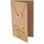 Quan Jewelry Puzzle Piece Friendship Necklace, Great Mothers Gift Ideas, Sisters and Friends Charm with Inspiring Family Quote Card, Autism Awareness Jewelry