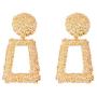 JczR.Y Hollow Geometric Large Square Dangle Earrings Vintage Exaggeration Big Square Hoop Earrings for Women Fashion Jewelry