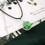 FAADBUK St. Patricks Day Shamrock Jewelry Irish Clover Lucky Gift Real Green Shamrock Earring Real Green Shamrock Necklace & Bracelet For Women Girls FAADBUK St. Patricks Day Shamrock Jewelry Irish Clover Lucky Gift Real Green Shamrock Earring Real Green Shamrock Necklace & Bracelet For Women Girls