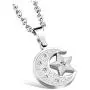León Jewelry Moon Star Cubic Zirconia Pendant Necklace Charms Stainless Steel Elegant Gift for Women Mother Daughter Wife Girlfriend León Jewelry Moon Star Cubic Zirconia Pendant Necklace Charms Stainless Steel Elegant Gift for Women Mother Daughter Wife Girlfriend