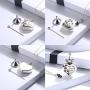 Puppy Sterling Silver Urn Memorial Necklaces for Dog Ashes Forever Together Paw Print Cremation Labrador Retriever Memorial Urns Keepsake Pendant Necklace Jewelry Gifts