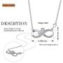 Mother Gifts from Daughter 925 Sterling Silver Infinity Mama Elephant Necklace Jewelry Christmas Birthday Gifts for Mom Women