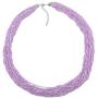 Bocar Long Multiple Row Handmade Beaded Statement 33'' Necklace for Women with Gift Box