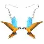 NEWEI Acrylic Flying Yellow-Blue Macaw Parrot Bird Earrings Dangle Drop Animal Jewelry For Women Girls Teen Charm Gifts NEWEI Acrylic Flying Yellow-Blue Macaw Parrot Bird Earrings Dangle Drop Animal Jewelry For Women Girls Teen Charm Gifts