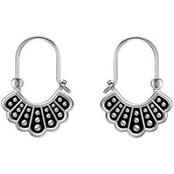 RBG Dissent Collar Earrings Sterling Silver RBG Gifts Dangle Drop Earrings Jewelry Gifts for Mothers Fans of Ruth Bader Ginsburg