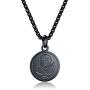 INRENG Athletes Sports Cross Pendant Necklace for Men Women Faith Prayer Inspiring Luke 1:37 Bible Verse on Back