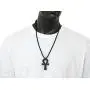 Fashion 21 Egyptian Ankh Cross Pendant 6mm 27'' Stretchable Wooden Bead Necklace (3 Colors Available)