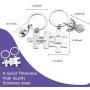 Eigso Valentines Day Couple Keychain Gift for Lover his and Hers Keychain Set Couples Keyring Puzzle Piece Keychain Couples his and Hers Keychain - HER Cowboy & HIS Angel (Cowboy/Angel KR)