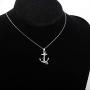SEIRAA Anchor Pendant Necklace Refuse to Sink Necklace Sailor Gift Nautical Jewelry Inspirational Gift for Boyfriend Girlfriend