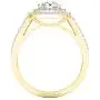 Dazzlingrock Collection 2.70 Carat (ctw) 10K Gold Round Cubic Zirconia Ladies Halo Bridal Engagement Ring Set