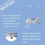 MAOFAED Baptism Gift for Women I Left it in The Water Cuff Bracelet Adult Baptism Gift Baptized Bracelet for Teen Girl